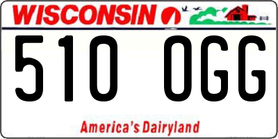 WI license plate 510OGG