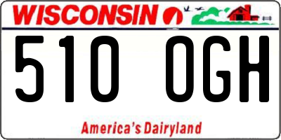 WI license plate 510OGH