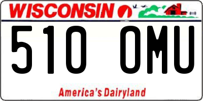 WI license plate 510OMU