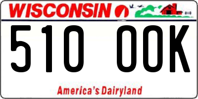WI license plate 510OOK