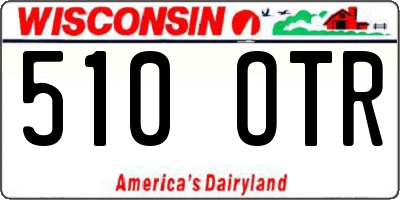 WI license plate 510OTR