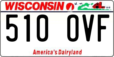 WI license plate 510OVF