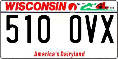 WI license plate 510OVX