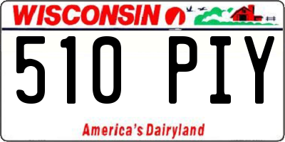 WI license plate 510PIY