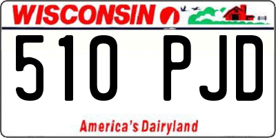 WI license plate 510PJD