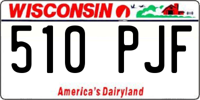 WI license plate 510PJF