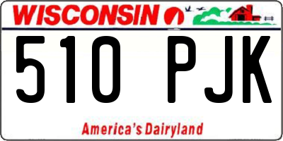 WI license plate 510PJK