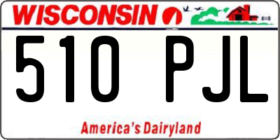 WI license plate 510PJL