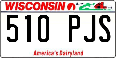 WI license plate 510PJS