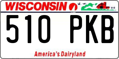 WI license plate 510PKB