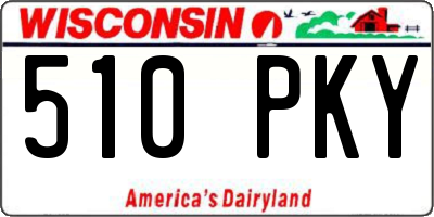 WI license plate 510PKY