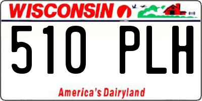 WI license plate 510PLH