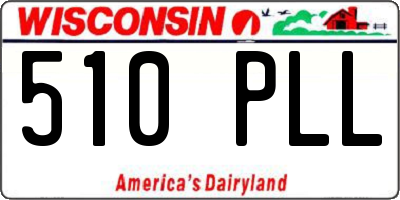 WI license plate 510PLL