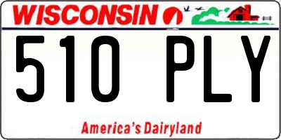 WI license plate 510PLY