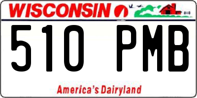 WI license plate 510PMB