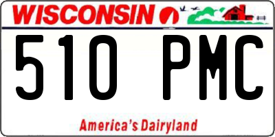 WI license plate 510PMC
