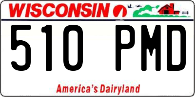 WI license plate 510PMD