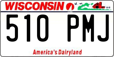 WI license plate 510PMJ