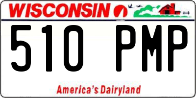 WI license plate 510PMP