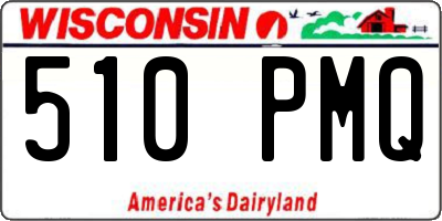 WI license plate 510PMQ