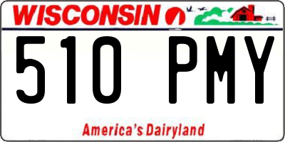 WI license plate 510PMY