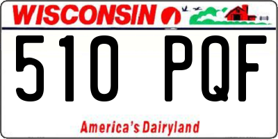 WI license plate 510PQF