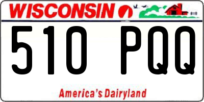 WI license plate 510PQQ