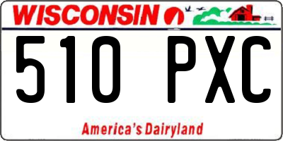 WI license plate 510PXC