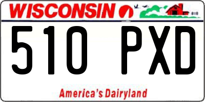 WI license plate 510PXD