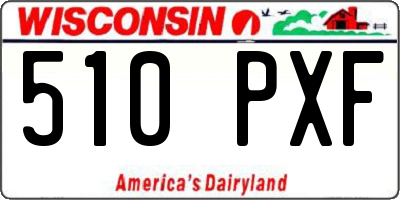 WI license plate 510PXF