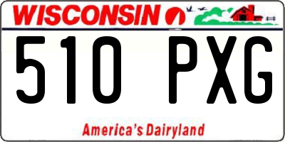 WI license plate 510PXG