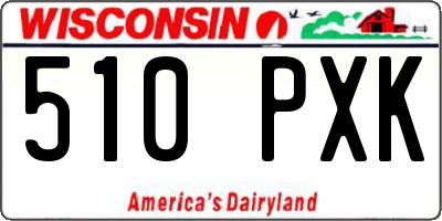 WI license plate 510PXK