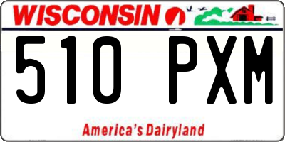 WI license plate 510PXM