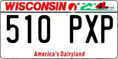 WI license plate 510PXP