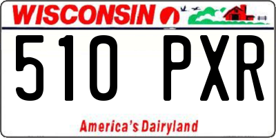 WI license plate 510PXR