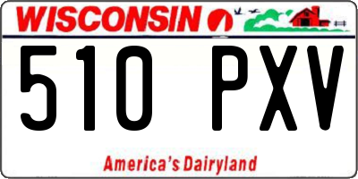 WI license plate 510PXV