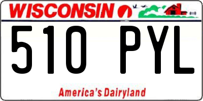WI license plate 510PYL