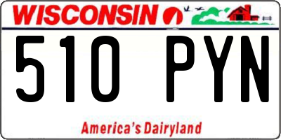 WI license plate 510PYN