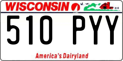 WI license plate 510PYY