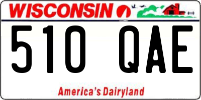WI license plate 510QAE