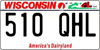 WI license plate 510QHL