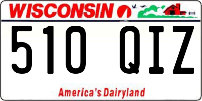 WI license plate 510QIZ