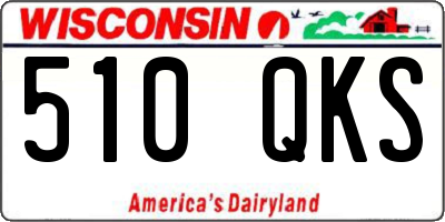 WI license plate 510QKS