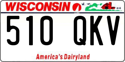 WI license plate 510QKV