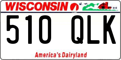 WI license plate 510QLK