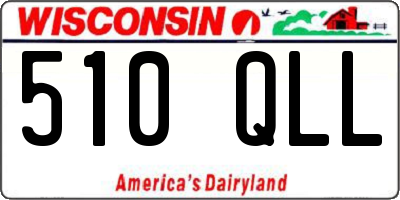 WI license plate 510QLL