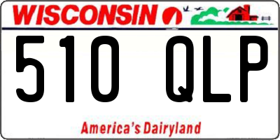 WI license plate 510QLP