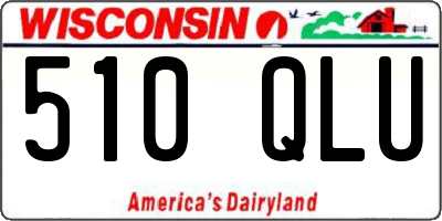 WI license plate 510QLU