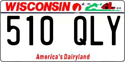 WI license plate 510QLY