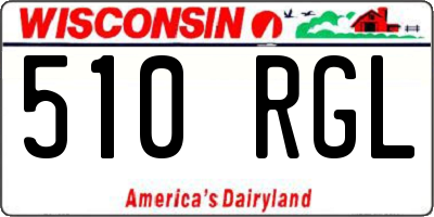 WI license plate 510RGL